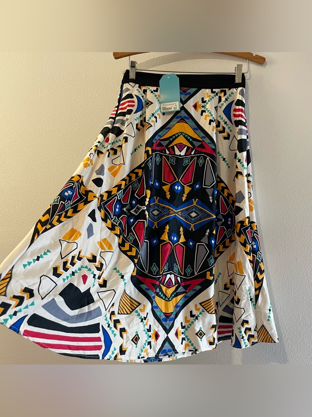 NEW Aztec Francesca's Boho Festival Tribal Eclectic Skirt size M Made in US